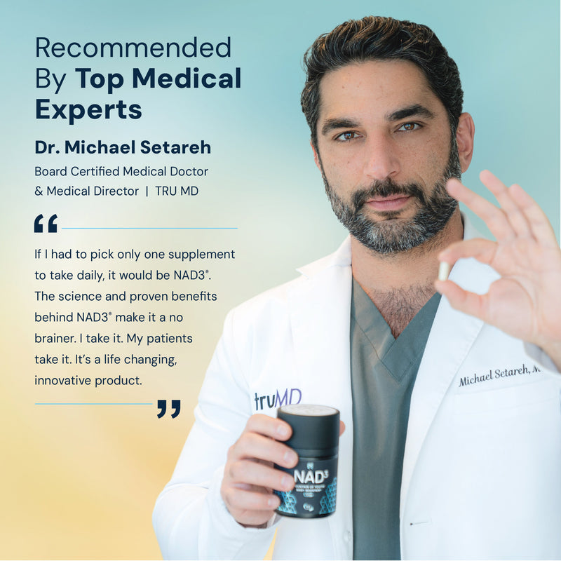 NAD3® 60 • An All Natural NAD+ Booster® Dietary Supplement (1 Month Supply)