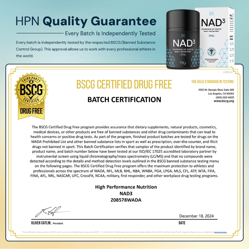 NAD3® 60 • An All Natural NAD+ Booster® Dietary Supplement (1 Month Supply)
